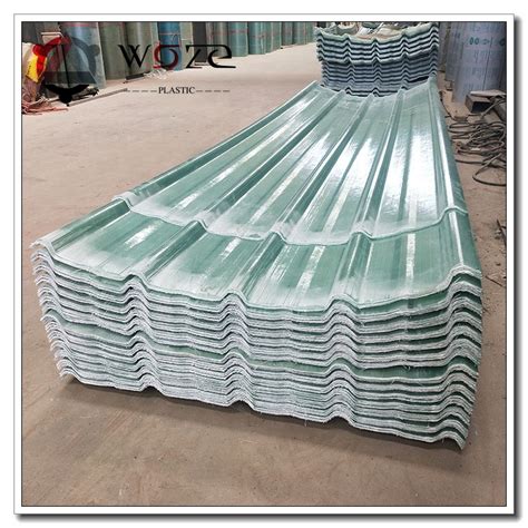 Anti UV Corrugated FRP Roof Panel Clear Fiberglass Roofing Sheet