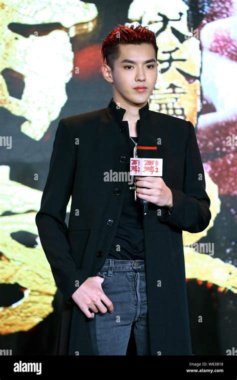 Chinese actor Wu Yifan attends a press conference for his movie ...