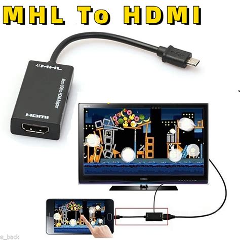 Android Phones Universal Mhl Micro Usb 5pin To Hdmi Cable 1080 P Hd Tv