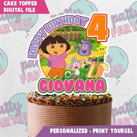 DORA THE EXPLORER CAKE TOPPER | Cake toppers, Dora the explorer, Cake