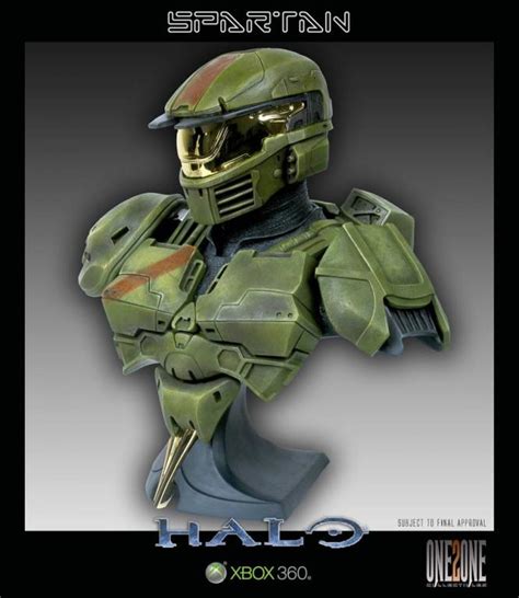 Spartan Jerome 092 1 2 Scale Bust Halo Wars Video Game Junk