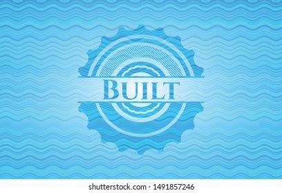 Built Water Wave Concept Badge Vector Stock Vector Royalty Free