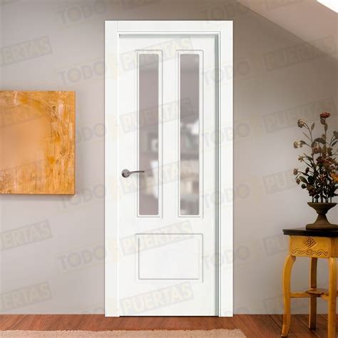 Puerta Block Maciza Lacada Blanca Mod Bagan V