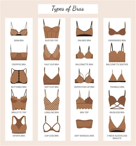 Types Of Bra Chart