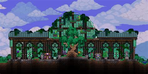 Overgrown greenhouse : r/Terraria