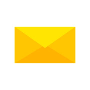 Yellow Envelope Clipart Transparent Background, Button With Yellow ...