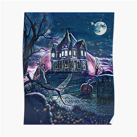 "HAUNTED HOUSE" Poster for Sale by KatisDesign | Redbubble