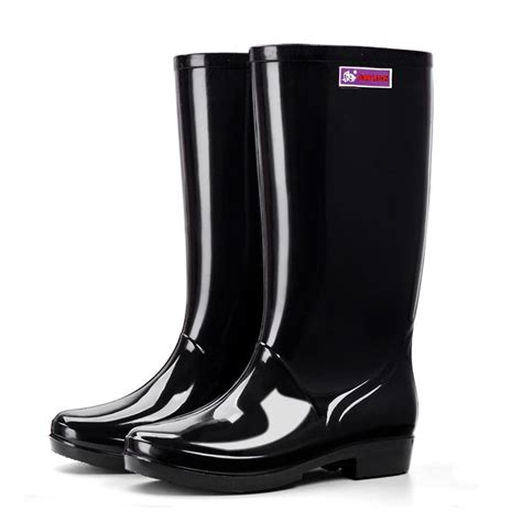 Wefuesd Womens Fashion Womens Shoes Women Ladies Non Slip Waterproof Rain Boots High Tube Rubber