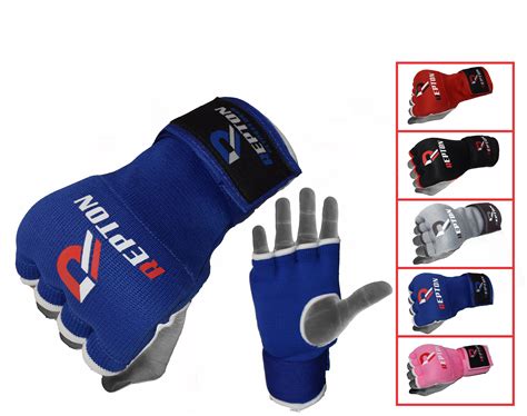 Gel Padded Inner Gloves Hook And Loop Wrist Strap For Knuckle Protection Repton Fitness Gear