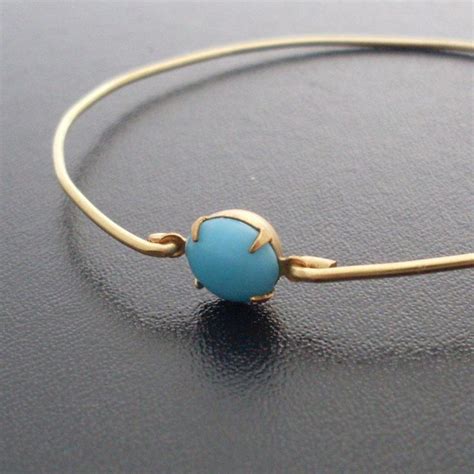 Light Blue Glass Stone Bangle Bracelet In 2022 Blue Bracelet Wedding