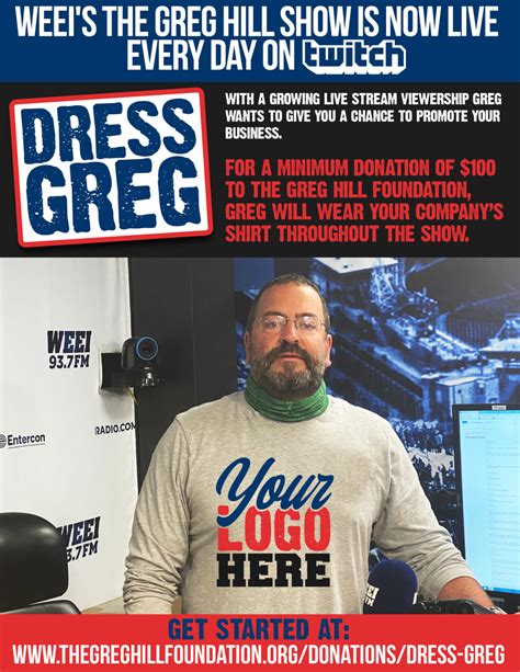 Dress Greg - The Greg Hill Foundation