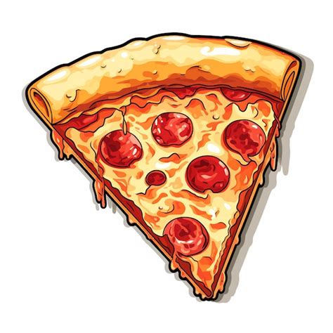 Premium Vector Pizza Slice Illustration