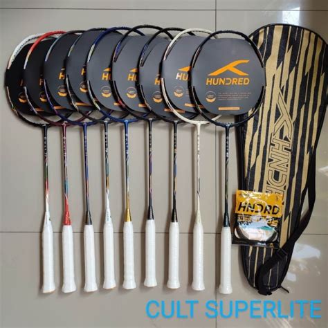 Jual Raket Badminton HNDRD Hundred CULT 77 79 82 SUPERLITE Original