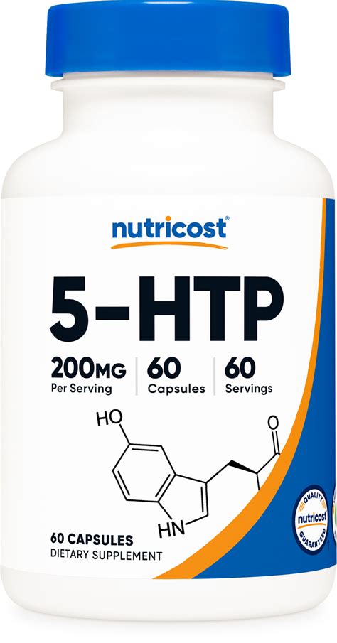 Nutricost 5 HTP 200mg Supplement 60 Capsules 5 Hydroxytryptophan