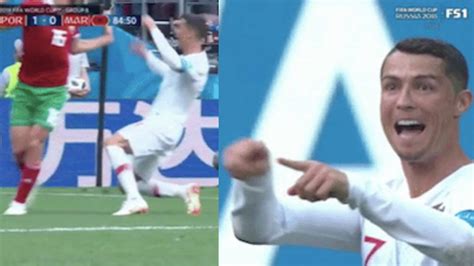 Cristiano Ronaldo Dive Vs Morocco Is Lamest Moment Of World Cup