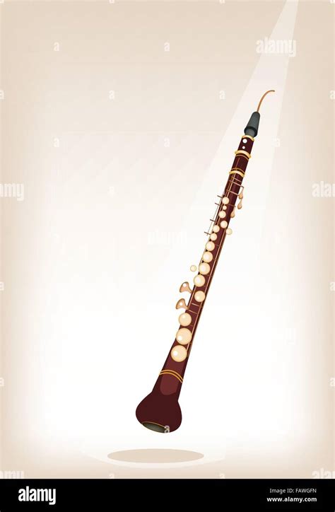 Music Instrument An Illustration Brown Color Of Vintage Cor Anglais Or