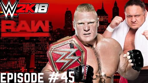 Wwe 2k18 Universe Mode Episode 45 Raw Youtube