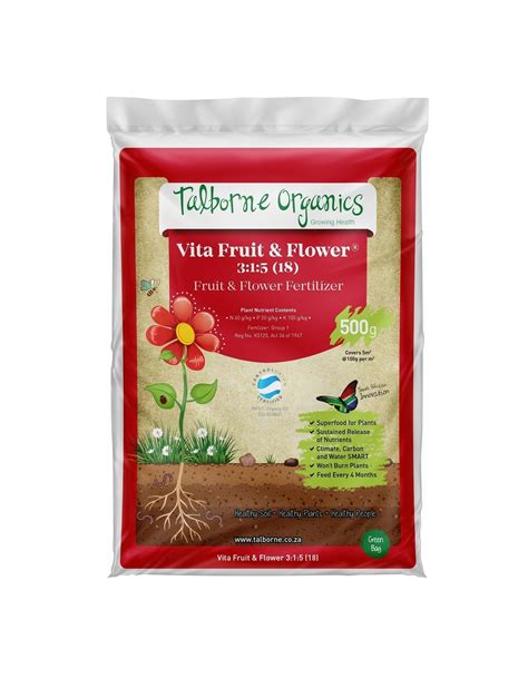 Vita Fruit & Flower Organic Fertilizer 500g - Tanya Visser