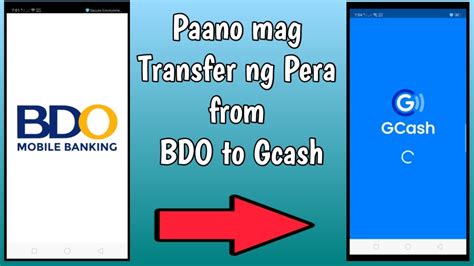 Paano Mag Transfer Ng Pera From Bdo To Gcash Step By Step Money