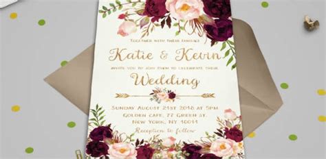 Wedding Invite Template Photoshop Database