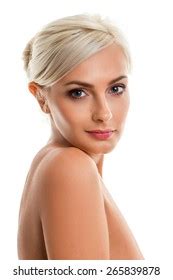 Head Shoulders Gorgeous Blonde Nude Woman Stock Photo 265839869 Shutterstock