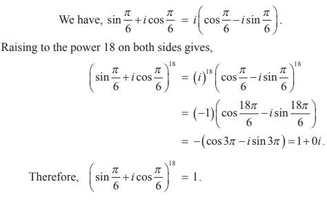 De Moivres Theorem And Its Applications Definition Formula Solved