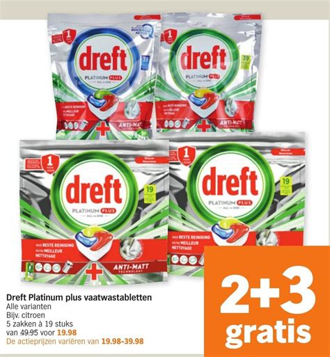 Dreft Platinum Plus Vaatwastabletten Aanbieding Bij Albert Heijn