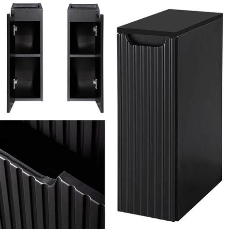 Mueble De Ba O Bajo Lavabo Newport Con Puerta X X Cm Negro En