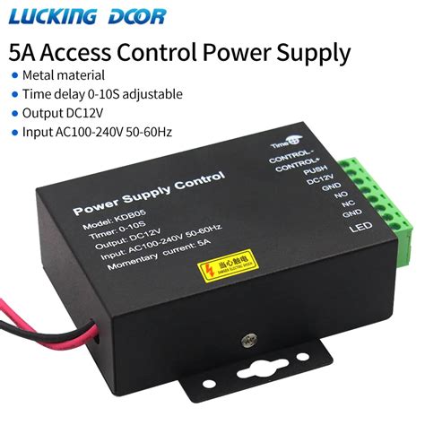 Dc 12v 5a Access Control Power Adapter Switch Power Supply Control Ac 100 240v For Electric