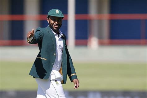 Temba Bavuma is happy on his first day as South Africa's Test captain ...