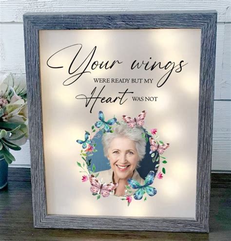 Daughter Your Wings Were Ready Memorial Frame Loss Of Daughter