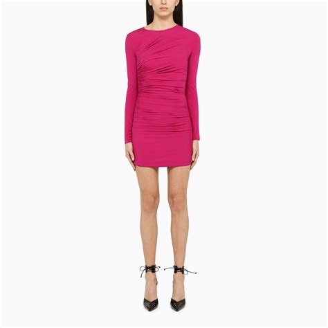 Dsquared2 Fuchsia Ruffled Mini Dress TheDoubleF