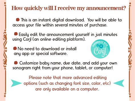 Baby Girl Announcement Girl Announcement Digital Baby Girl - Etsy