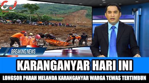 Berita Viral Hari Ini Warga Karanganyar Tertimbun Longsor Saat