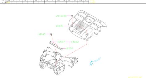 Aa Engine Air Duct Insulator Genuine Subaru Part