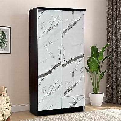 Armoire De Design Moderne Avec 2 Portes En Marbre Et Bois Avec Un