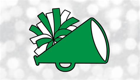 Green Cheer Megaphone Clipart