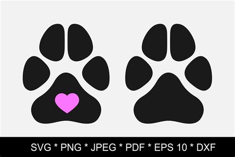 Paw Print Svg, Dog Paw Print Svg Bundle Graphic By Dev, 51% OFF