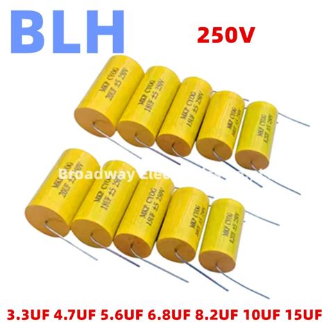 2 5pcs 250v Dc Audiophiler Axial Mkp Audio Grade Capacitor 3 3uf 335 4 7uf 475