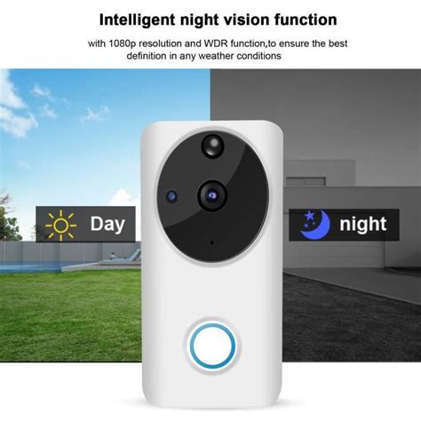 Cikonielf Visiophone Porte Vid O Intelligente Wifi P Interphone