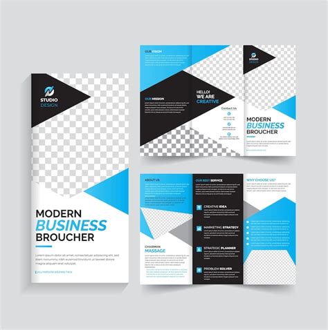 Design De Brochure Trifold De Marketing D Entreprise Design De Mod Le