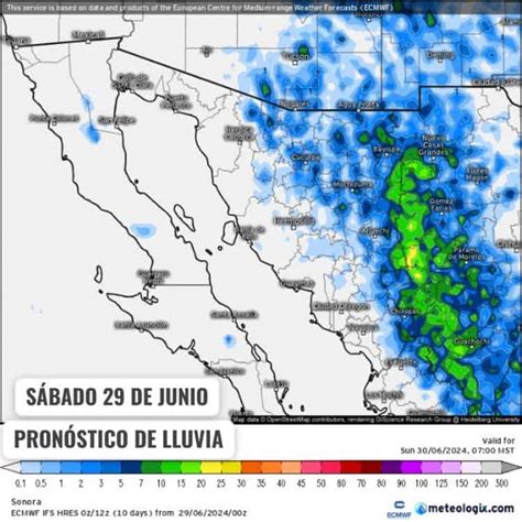 Diario del Yaqui Clima en Sonora hoy sábado 29 de junio Se