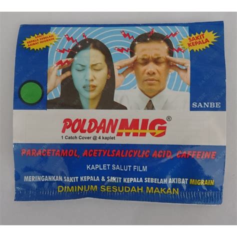 Jual Poldanmig Poldan Mig Isi 4 Kaplet 4 Tablet Obat Sakit Kepala