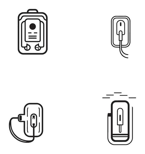 Premium Vector Phone And Charger Vector Flat Minimal Icons