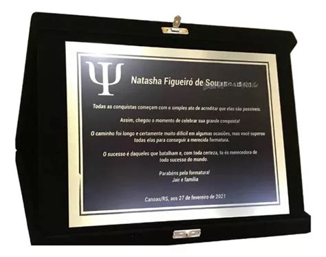 Placa De Homenagem Dourada Parcelamento Sem Juros