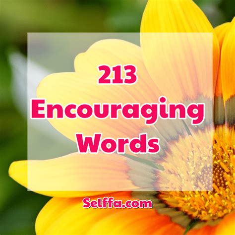 213 Encouraging Words - SELFFA