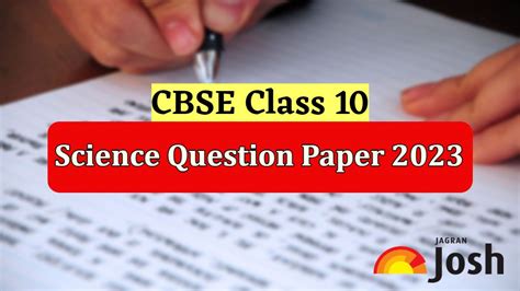 Cbse Clas 10 Science Question Paper 2023 Important For 2024 Exam Preparations