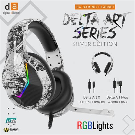 Jual Digital Alliance Delta Art Series Silver Edition Gaming Headset