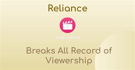 Reliance Jio Cinema Surpasses Viewership Records In Live Streaming Apps