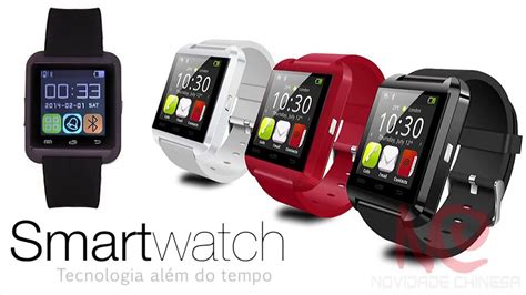 Smartwatch U8 Relógio Inteligente Bluetooth Manual Tutorial Como